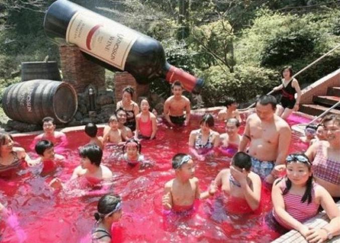 bain de vin en chine