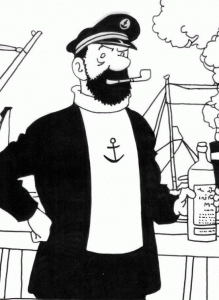 D'ailleurs le capitaine Haddock fumait la pipe...