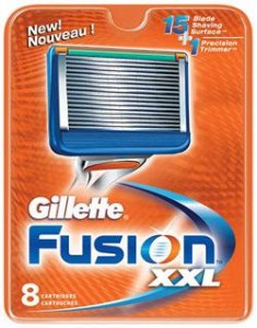 rasage gilette fusion xxl 